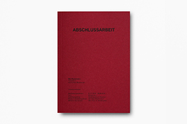 Abschlussarbeit Softcover Rot