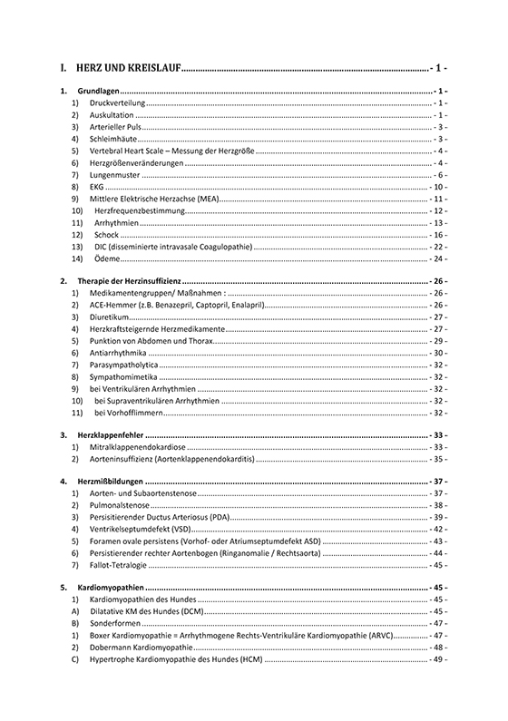 Innere Medizin Kleintier 