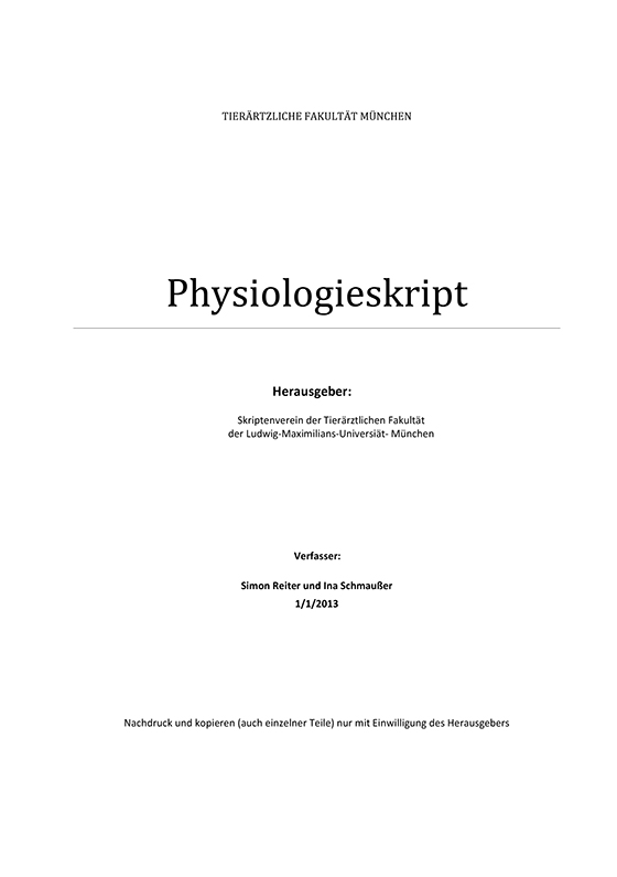 Physiologie 