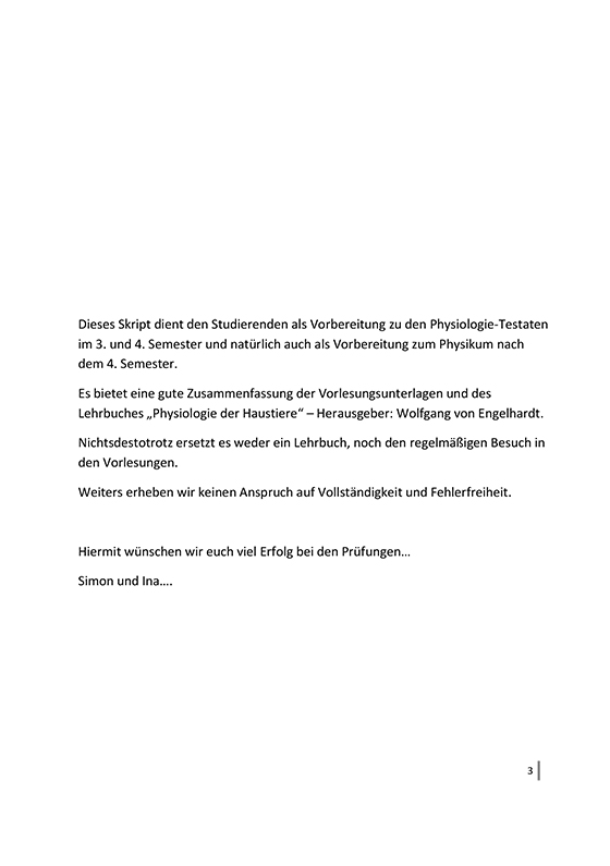 Physiologie 