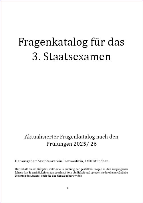 Fragenkatalog 3. Staatsexamen