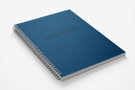 Abschlussarbeit Softcover mit Drahtspirale